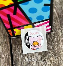 Romero BRITTO, Autocollants collectables de cochon perlé Pop-ART 1ère Édition très rare