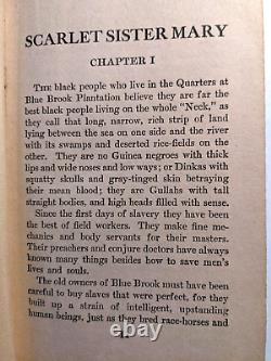 SŒUR SCARLET MARY par Julia Peterkin, 1ère Éd. 1928, Édition Bibliothèque TRÈS RARE