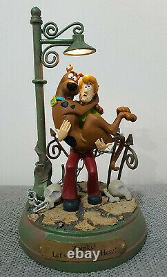 Scooby-doo & Shaggy Light-up Statue Limited Edition Applaudissements 2000 Très Rare Htf