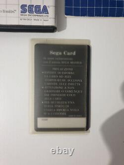 Sega Master System Mon Hero Card Italien Variante Complète Très Rare