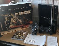 Sony Ps3 80go Console Infamous Edition Boxed Rare Very Good