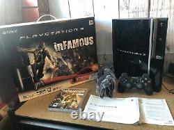 Sony Ps3 80go Console Infamous Edition Boxed Rare Very Good