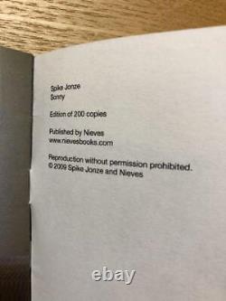 Spike Jonze Sonny Nieves Zine Édition Limitée de 200 exemplaires Rare Très Bon État