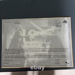 Star Wars Carte en or 24 carats 20 ans Darth contre Obi-Wan #251/500 édition limitée très rare