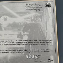Star Wars Carte en or 24 carats 20 ans Darth contre Obi-Wan #251/500 édition limitée très rare