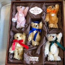 Steiff Japon Baby Bear Set 1994-1998 Edition Limitée À 1500 Exemplaires Très Rares Près De La Monnaie