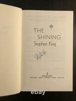 Stephen King A Signé Autographe Le Livre Brillant Très Rare, Première Édition