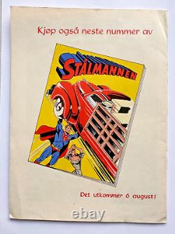 Superman #52, FN/VF, 1952, Édition norvégienne très rare. Couverture différente