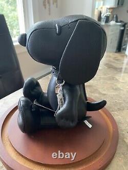 T.n.-o. Coach X Snoopy Peanuts 7 Black Leather Doll Edition Limitée Très Rare Wdome