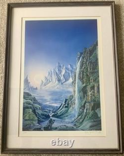 TOLKIEN / LE SEIGNEUR DES ANNEAUX / ÉDITION LIMITÉE TRÈS RARE D'IMPRESSION SIGNÉE PAR ROGER GARLAND