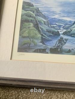 TOLKIEN / LE SEIGNEUR DES ANNEAUX / ÉDITION LIMITÉE TRÈS RARE D'IMPRESSION SIGNÉE PAR ROGER GARLAND