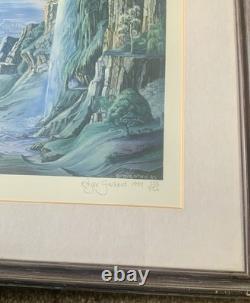 TOLKIEN / LE SEIGNEUR DES ANNEAUX / ÉDITION LIMITÉE TRÈS RARE D'IMPRESSION SIGNÉE PAR ROGER GARLAND