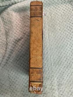 TRÈS RARE 1836 Les Œuvres Poétiques de Bulwer, Édition Baudry, Relié en Cuir