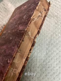 TRÈS RARE 1836 Les Œuvres Poétiques de Bulwer, Édition Baudry, Relié en Cuir