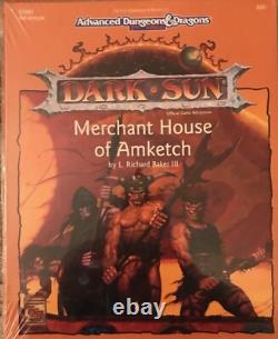 TRÈS RARE 1990s DARK SUN Advanced D & D 2ème Édition 3 AVENTURES TOUTES NON OUVERTES