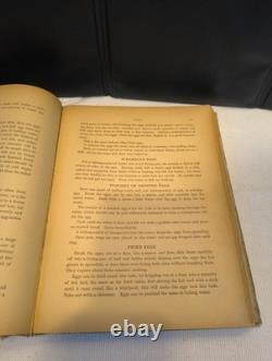 TRÈS RARE ! 1re édition du livre de cuisine antique de la Maison-Blanche Gillette & Peale 1887-1889