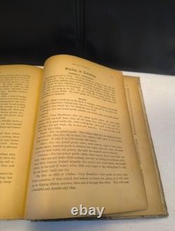 TRÈS RARE ! 1re édition du livre de cuisine antique de la Maison-Blanche Gillette & Peale 1887-1889