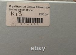 TRÈS RARE ! Boîte à pilules ovale Royal Baby édition limitée (143/1000)