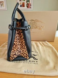 TRÈS RARE Édition Limitée Sac Tote Moyen Burberry Imprimé Léopard Noir