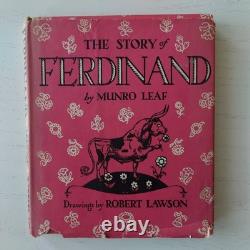 TRÈS RARE L’histoire de Ferdinand signé Munro Leaf 1938 1re édition 14e impression