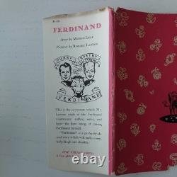 TRÈS RARE L’histoire de Ferdinand signé Munro Leaf 1938 1re édition 14e impression