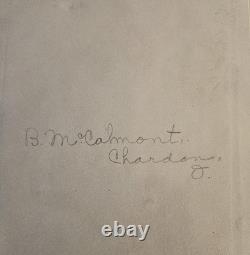TRÈS RARE LIVRE ANTIQUE Livre de 150 ans/1 signé par un auteur à une figure historique