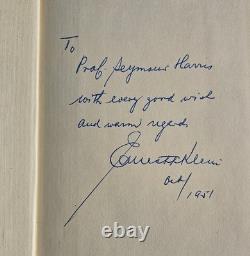 TRÈS RARE LIVRE ANTIQUE Livre de 150 ans/1 signé par un auteur à une figure historique