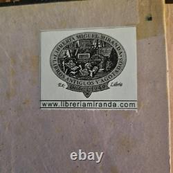 TRÈS RARE LIVRE ANTIQUE Livre de 150 ans/1 signé par un auteur à une figure historique