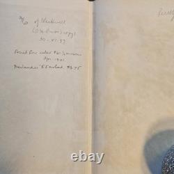TRÈS RARE LIVRE ANTIQUE Livre de 150 ans/1 signé par un auteur à une figure historique