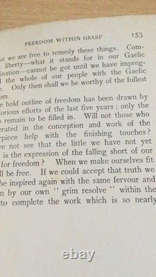 TRÈS RARE Michael Collins Le Chemin vers la Liberté Première Édition 1922 Relié