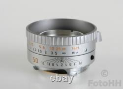 TRES RARE OBJECTIF LEICA SUMMILUX-M 11.4/50mm ASPH ARGENT / ÉDITION HERMÈS