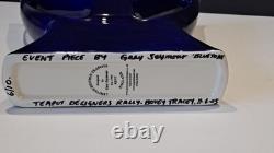 Théière très rare de Gary Seymour, édition limitée 6/10. 2 becs verseurs. Alien. Ton bleu.