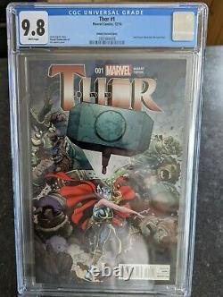 Thor # 1 Art Adams Nycc Variante 9.8 Cgc Première Jane Foster Très Rare