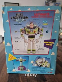 Toy Story Thinkway Toys Buzz Lightyear 1995 1ère Édition Étiquette Jaune TRÈS RARE