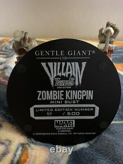 Très RARE Marvel Zombies Zombie Kingpin Mini Bust Gentle Giant Édition Limitée