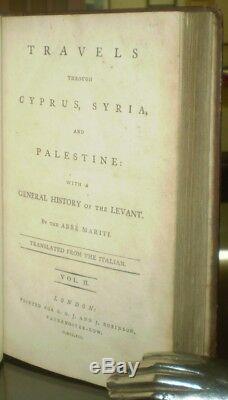 Tres Rare, 1791, 1ère Édition, Chypre Par Rend, Syrie, & Palestine, Mariti