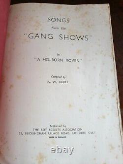 Très Rare 1ère Édition 1936 Songbook Songs From The Gang Shows A Holborn Driver