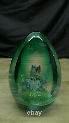 Très Rare Caithness Flutter Bye Paperweight, Butterfly Limited Edition 8/100
