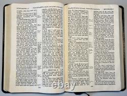 Très Rare Cambridge King James Version Sainte Bible, Fine Pinseal Maroc Cuir