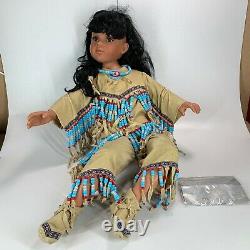 Très Rare Edition Limitée Grande Rustie Doll Little Lakota #11 De 100 Inc Cert