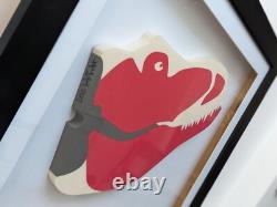 Très Rare Édition Limitée Steak T Rex Signé Par Jay Jay Burridge Œuvre Banksy