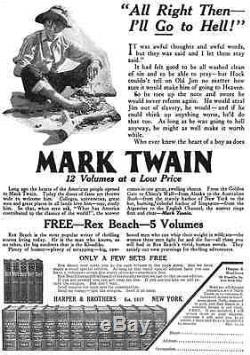 Très Rare Édition Uniforme De L'édition Nationale De Mark Twain Books Auteur