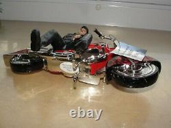 Très Rare Elvis Riding Avec Le King Motorcycle Figurine Edition Limitée