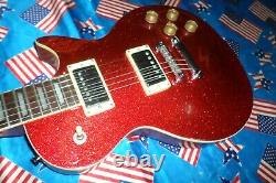 Très Rare Epiphone Les Paul In Red Glitter Sparkle Ltd Edition Collectable 1997