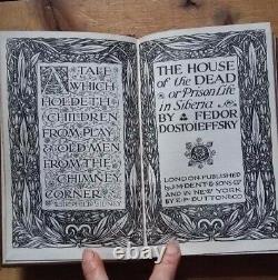 Très Rare La Maison Des Morts Par Dostoïevsky, F. M. Hardback 1ère Édition 1911
