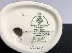 Très Rare Royal Doulton Old Ben Hn 3190 # 386/1 500 Edition Limitée