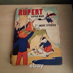 Très Rare Rupert Petit Ours Plus d'Histoires Livre Relié 1939 Première Édition
