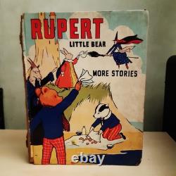 Très Rare Rupert Petit Ours Plus d'Histoires Livre Relié 1939 Première Édition