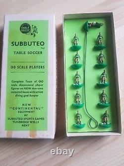 Très Rare Subbuteo Réf 54 Plymouth Vert 1ère Version 1968 Seulement