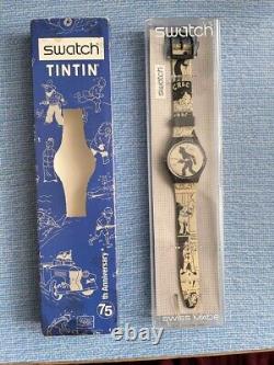Très Rare Tintin Watch Swatch 75th Anniversary Limited Edition 2003